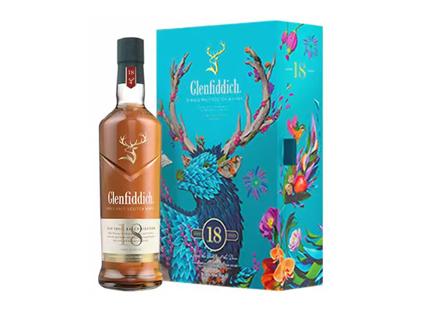 珠海格兰菲迪回收格兰菲迪18年700ml春节礼盒装Glenfiddich苏格兰威士忌