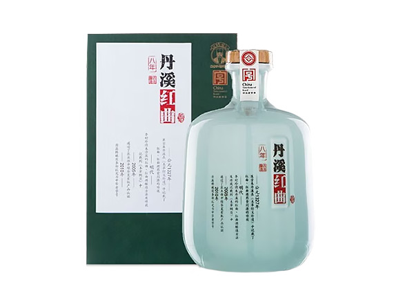 珠海丹溪黄酒回收丹溪8年红曲黄酒750mL 2瓶礼盒装行情价格