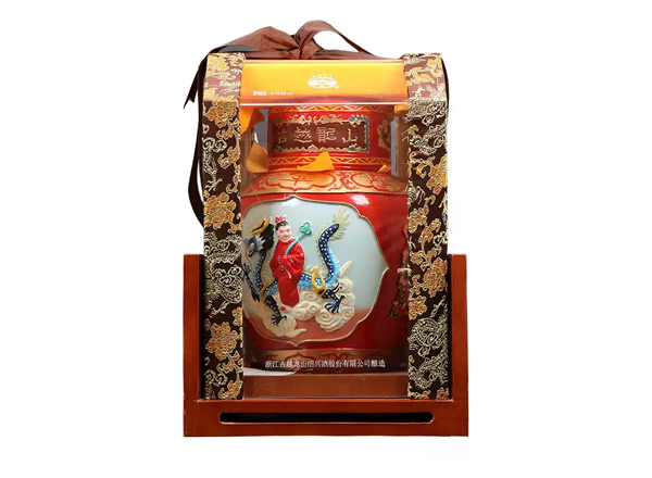 珠海古越龙山黄酒回收古越龙山状元及第二十年陈酿2.5L工艺浮雕黄酒