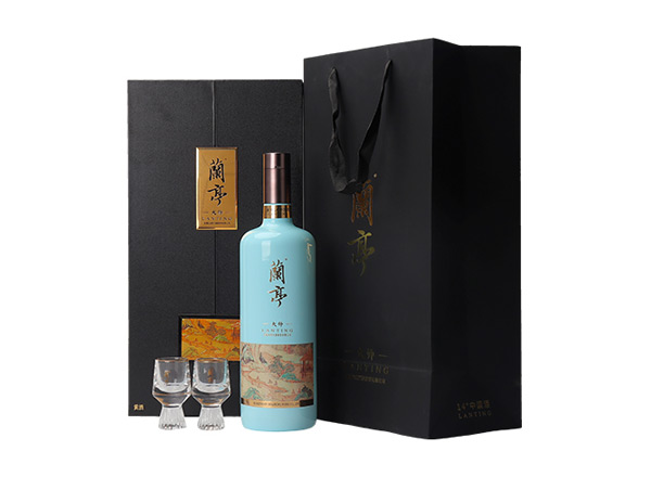 珠海会稽山黄酒回收兰亭大师三十年陈酿1L礼盒装绍兴黄酒