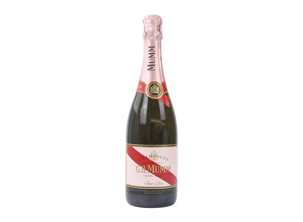 珠海回收​玛姆红带香槟老款桃红玫瑰粉红玛姆香槟酒G.H. Mumm Brut Rose